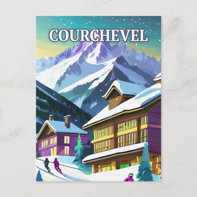 Courchevel: Shining and Refinement in Paradise Postcard (Front)
