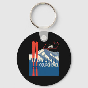 Courchevel Ski Gear - Courchevel Mountain Skiing Key Ring