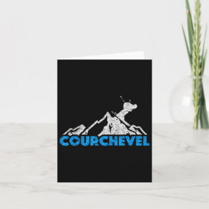 Courchevel Skiing Snowboarding France Resort Distr Card