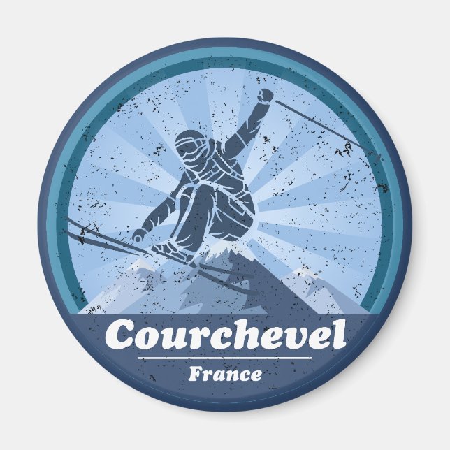 Courchevel Station de ski - Skieur Magnet (Front)