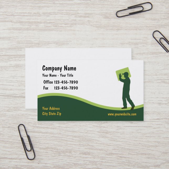 Courier Business Cards (Front/Back In Situ)