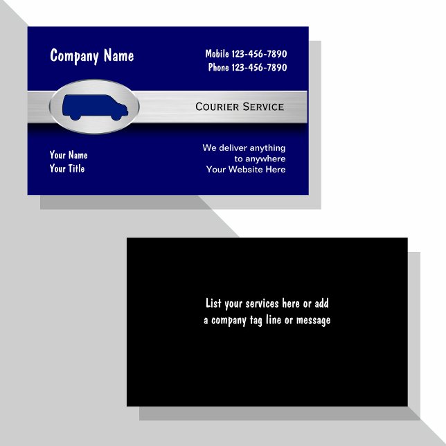 Courier Business Cards (Creator Uploaded)
