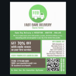 Courier Delivery Logo, Courier Service Advertising Flyer<br><div class="desc">Courier Delivery Logo,  Courier Service Advertising Flyer by The Business Card Store.</div>