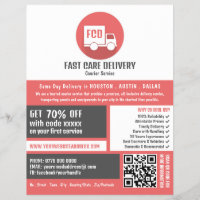 Courier Delivery Logo, Courier Service Advertising