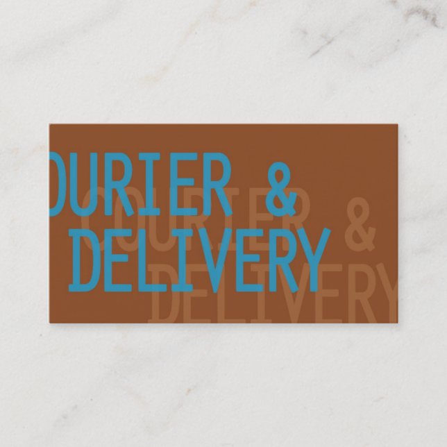 Courier/Delivery Service Business Card (Front)