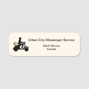 Courier Messenger Service Employee Name Tag