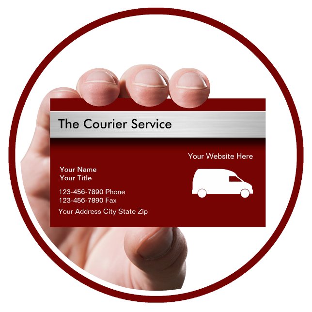 Courier Package Delivery Services Business Card (Creator Uploaded)