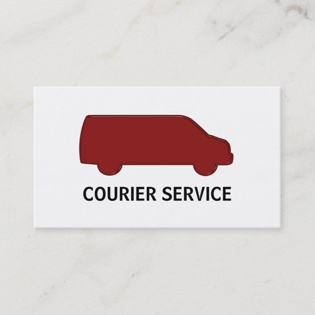 Courier Service Business Cards (Front)