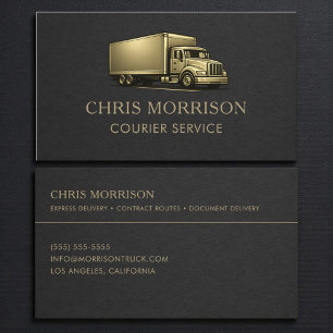 Courier Truck Services Professional Business Card