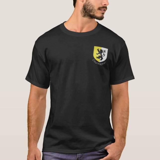 Courmayeur coat of arms, Val d'Aosta T-Shirt (Front)