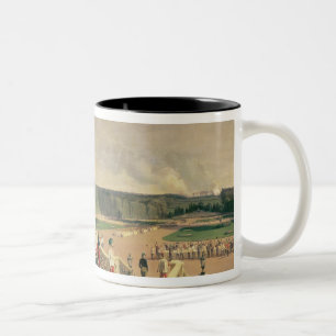 Court banquet in the Gardens of Schonbrunn Palace Two-Tone Coffee Mug