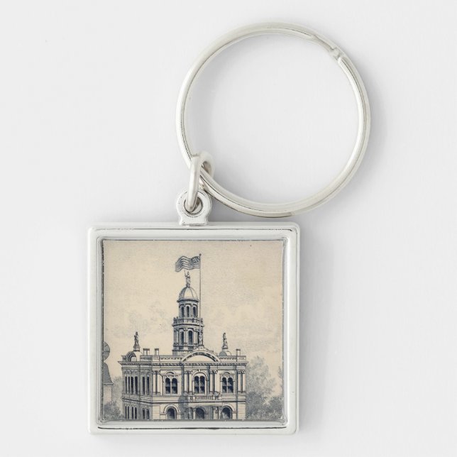 Court House, Fresno Key Ring (Front)