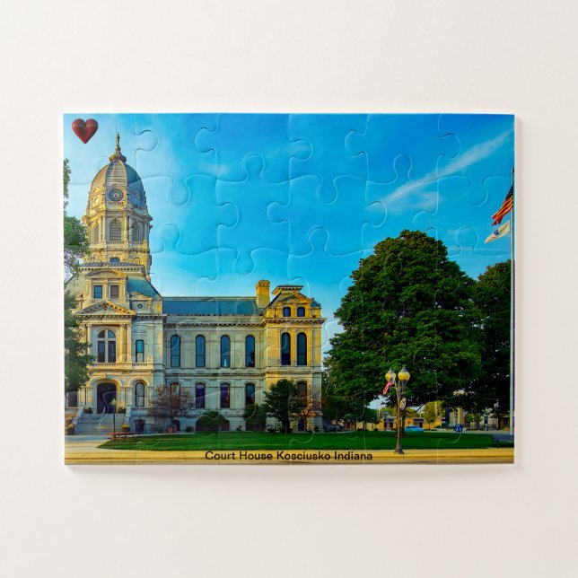 Court House Kosciusko Indiana Jigsaw Puzzle (Horizontal)