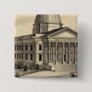 Court House, Santa Clara Co 15 Cm Square Badge