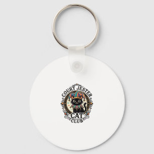 Court Jester Cat Funny Cat Lover Design - Court Je Key Ring