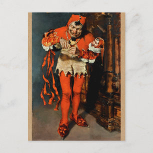 Court Jester William Merritt Chase Art Postcard