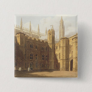 Court of King's College, Cambridge, from 'The Hist 15 Cm Square Badge
