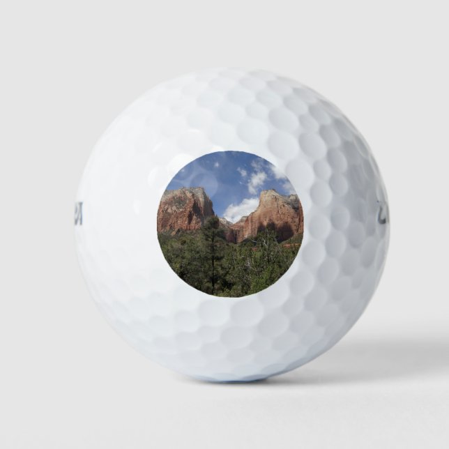Court of the Patriarchs II at Zion National Park Golf Balls (Front)