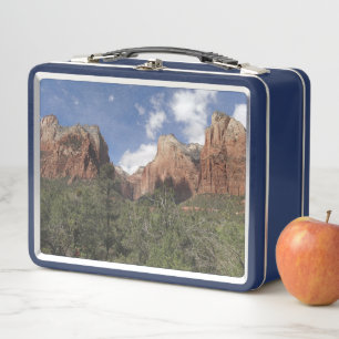 Court of the Patriarchs II at Zion National Park Metal Lunch Box
