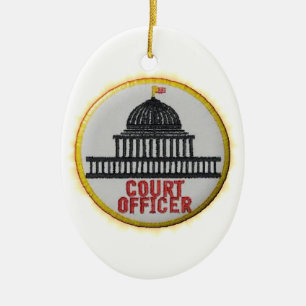 Court Officer Ceramic Tree Decoration
