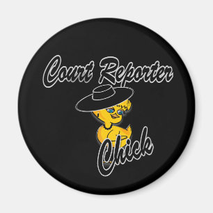 Court Reporter Chick #4 Magnet