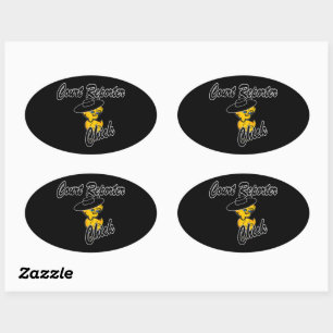 Court Reporter Chick #4 Oval Sticker