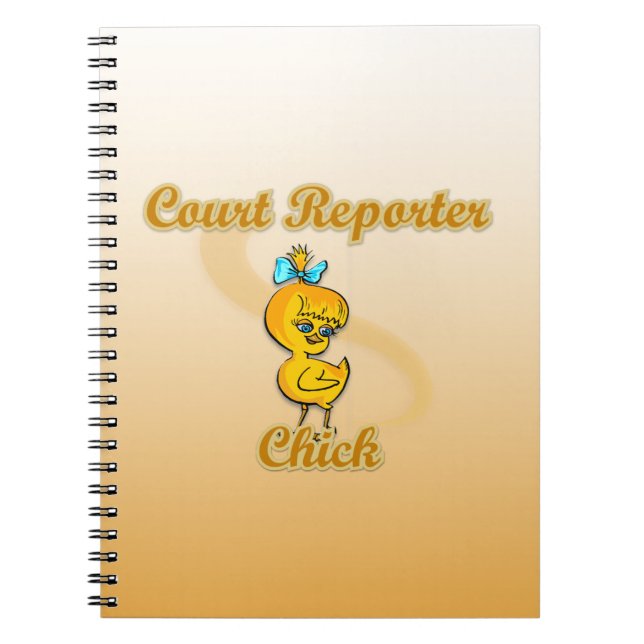 Court Reporter Chick Notebook (Front)