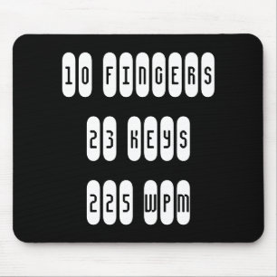 Court reporter mouse pad