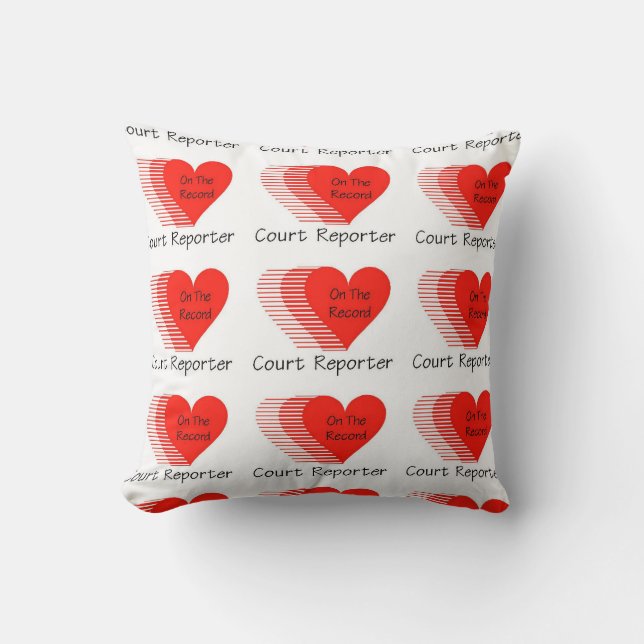 Court Reporter Record Cushion (Front)