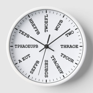 Court Reporter Steno Stenography Clock