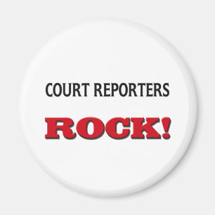 Court Reporters Rock Magnet