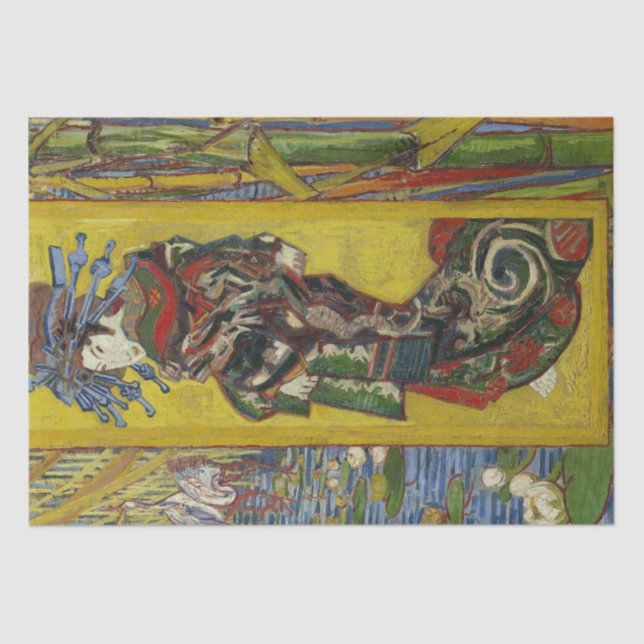 Courtesan after Eisen by Vincent Van Gogh Tissue Paper (Front)