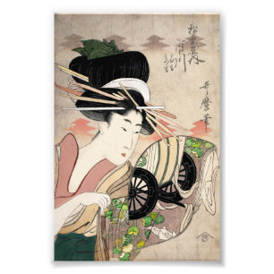 Courtesan Ichikawa of Matsuba Establishment Photo Print