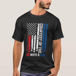 Courtesy Of The Red White And Blue Vintage America T-Shirt