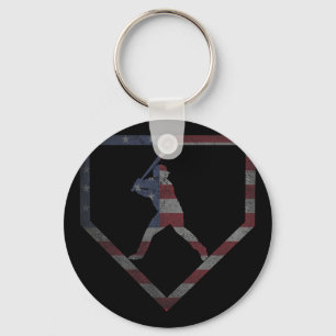 Courtesy Of The Usa Red White And Blue 4th Of July Key Ring