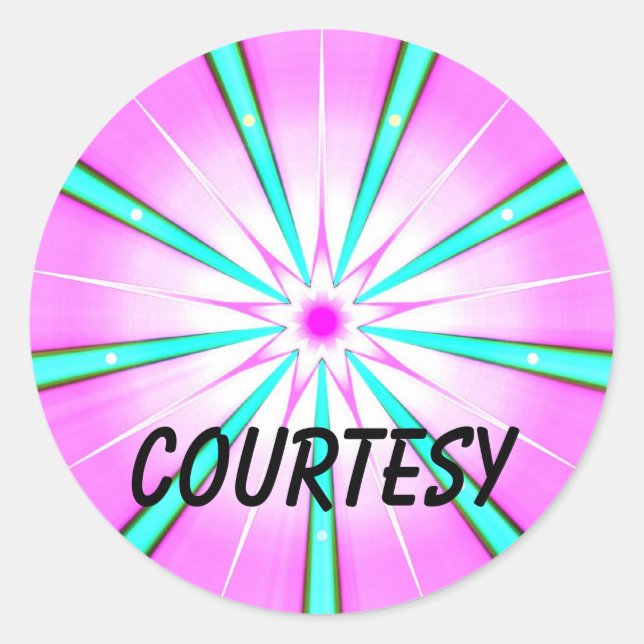 Courtesy (Virtue sticker) Classic Round Sticker (Front)