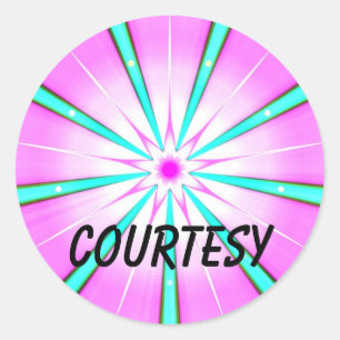Courtesy (Virtue sticker) Classic Round Sticker