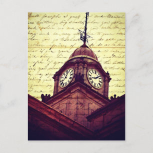 Courthouse Clock Postcard