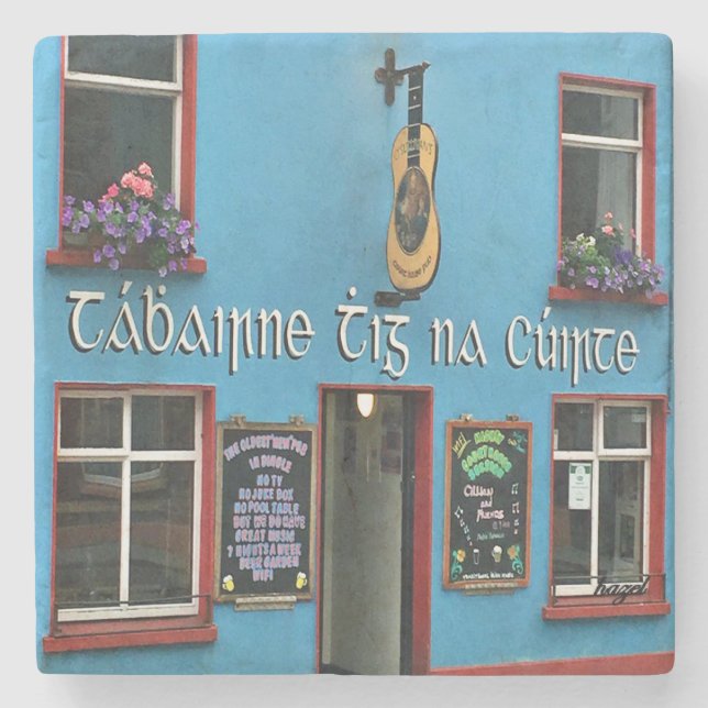 Courthouse, Courthouse Pub Dingle, Pubs Stone Coaster (Front)