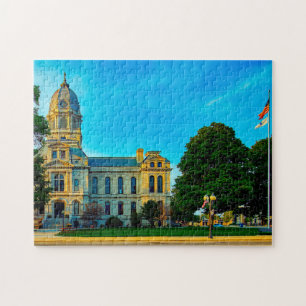 Courthouse Kosciusko Indiana. Jigsaw Puzzle