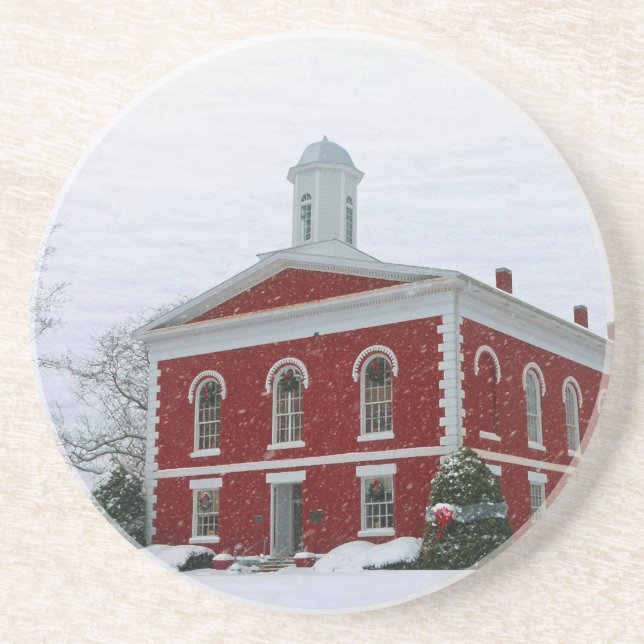 Courthouse Snow Coaster (Front)