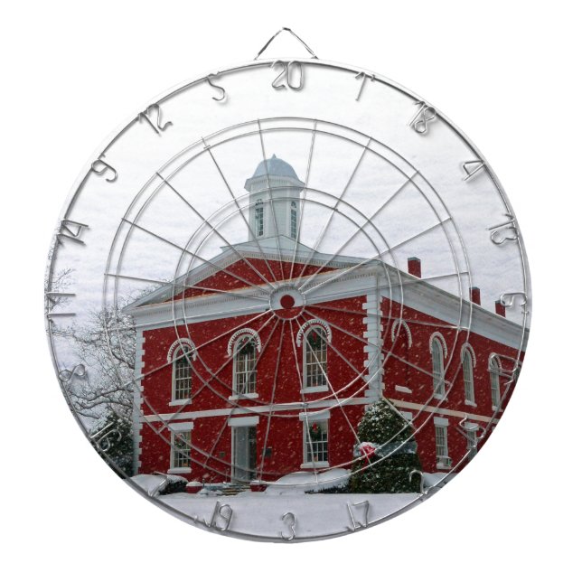 Courthouse Snow Dartboard (Front)