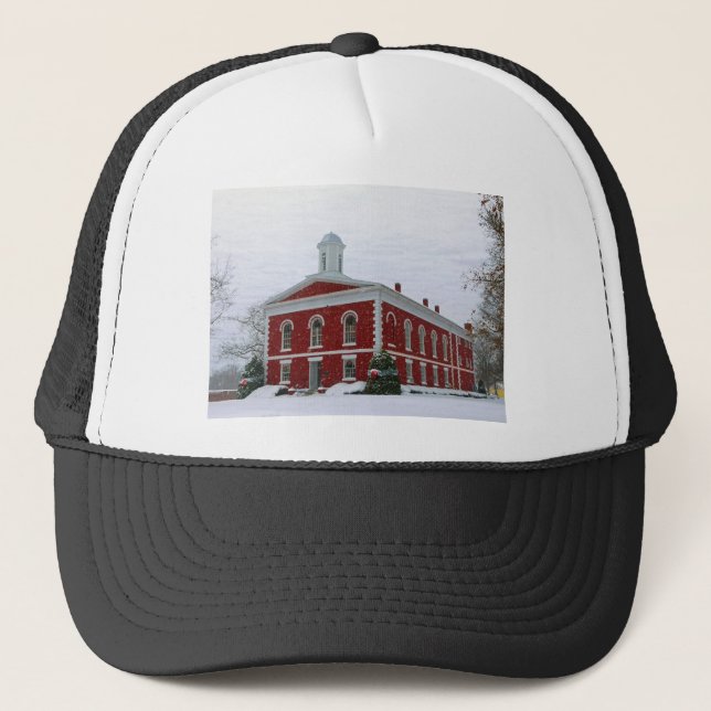 Courthouse Snow Trucker Hat (Front)
