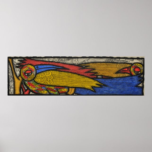 Courting Birds Poster (Front)