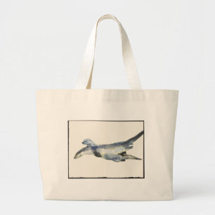 Courting Otters Large Tote Bag