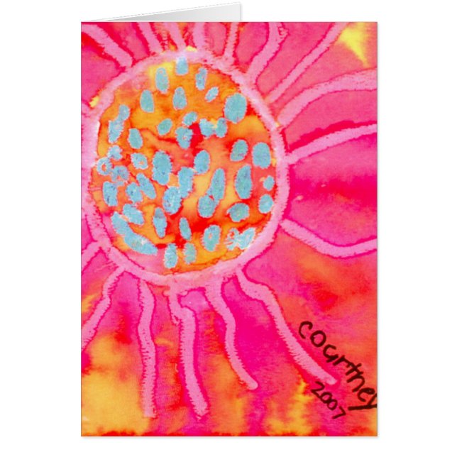 Courtney's Sun Card (Front)