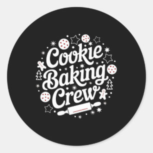 Courtney's Womens Matching Cookie Baking Crew Classic Round Sticker
