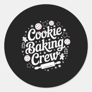 Courtney's Womens Matching Cookie Baking Crew Classic Round Sticker