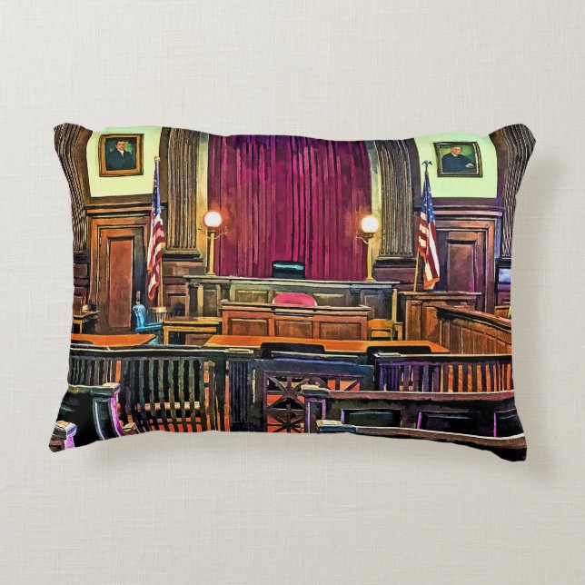 Courtroom Decorative Cushion (Back)