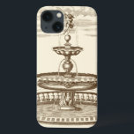 Courtyard Fountain with Ornamental Cherub iPhone 13 Case<br><div class="desc">An ornamental cherub tops this decorative courtyard fountain. Water spills out,  collecting in the individual pools of the fountain. A peaceful picture that would look amazing in any home!</div>